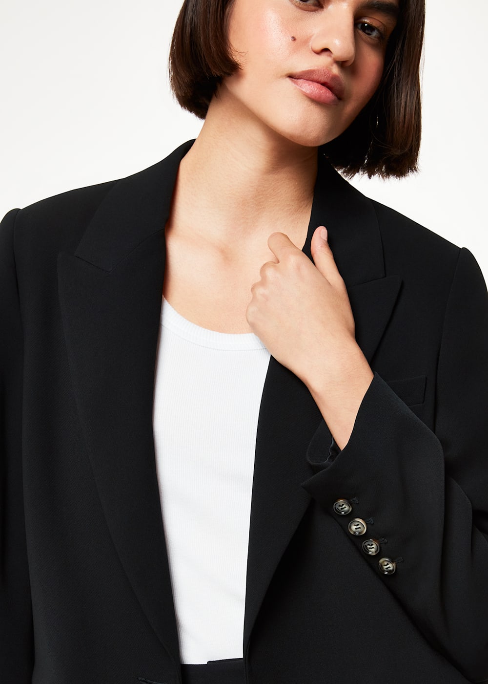 Black boyfriend blazer womens best sale